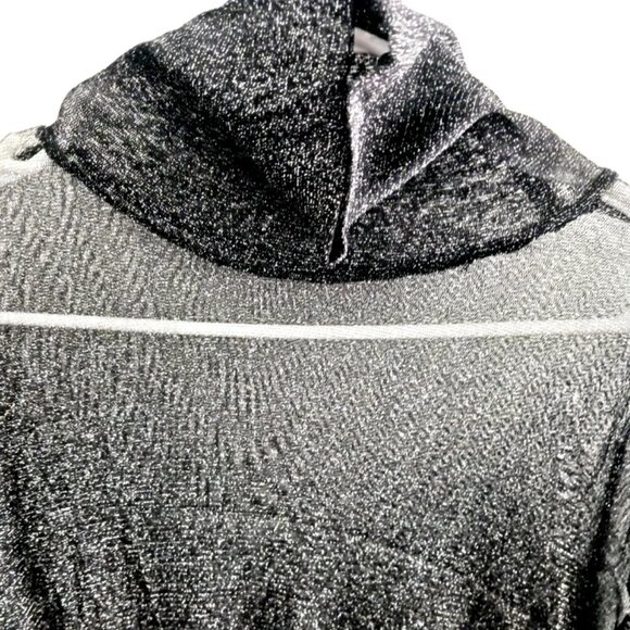 Men's Black Glitter Club Long Sleeve Shirt Size 4X Large New with Tags - Picture 2 of 7